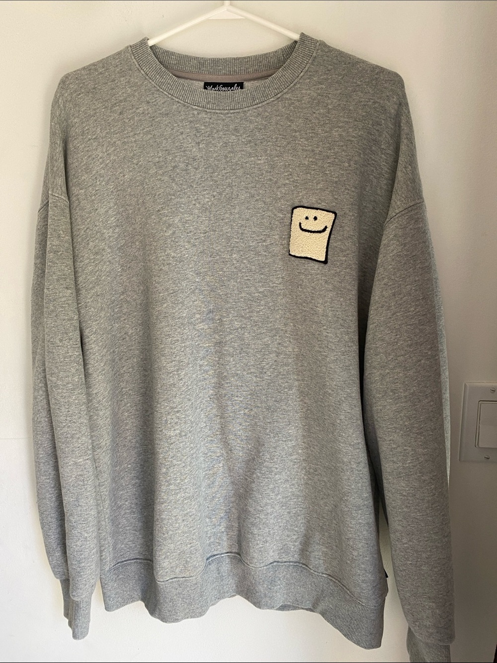 Vtg Mark Gonzales Skateboard Smiley Face Sweatshirt Pullover Large